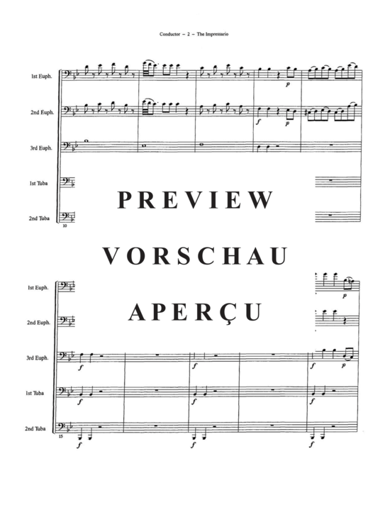Product gallery: Page 6 of 21 Impresario Overture, The , , (Tuba Quintet EEETT)