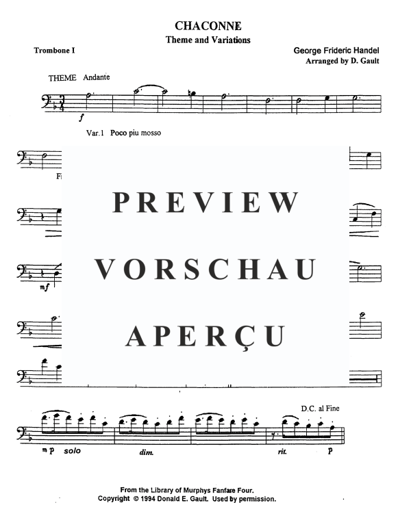 Produktgalerie: Seite 9 von 11 Chaconne, , Blechbläserquartett