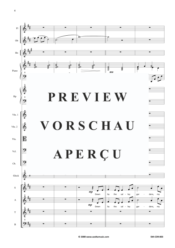 Produktgalerie: Seite 7 von 11 Four Irish songs, , Gemischter Chor und kleinem Orchester