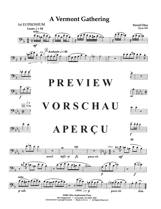 Product gallery: Page 7 of 10 A Vermont Gathering , , (Tuba Quartett EETT)