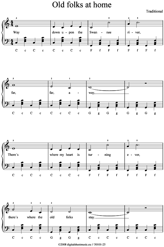 Product picture to: Old Folks at home Traditional