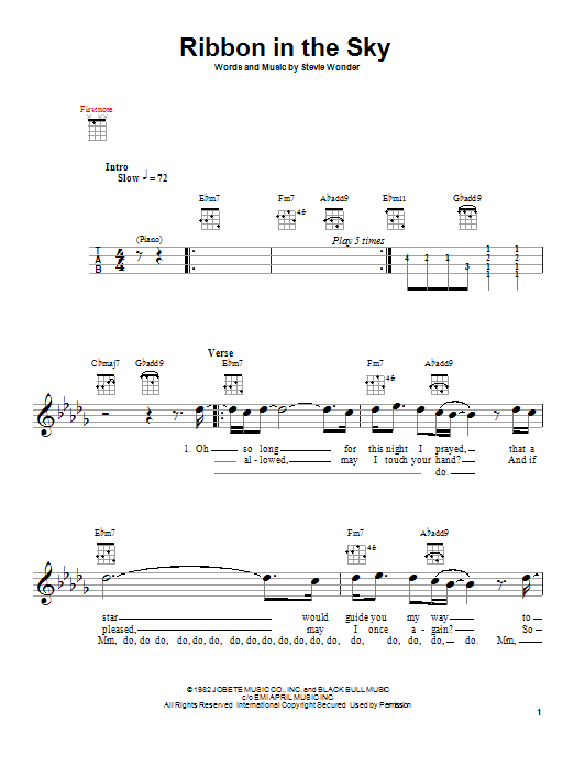 Product gallery: Page 1 of 1 Ribbon In The Sky, Stevie Wonder