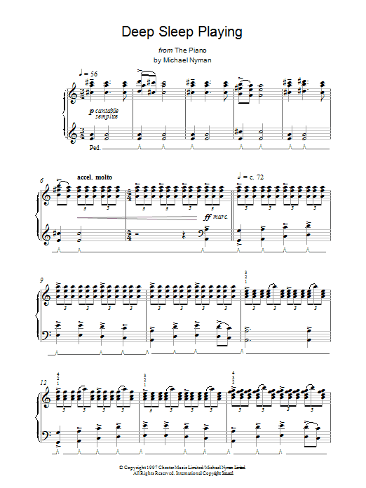 Product gallery: Page 1 of 1 Deep Sleep Playing, Michael Nyman