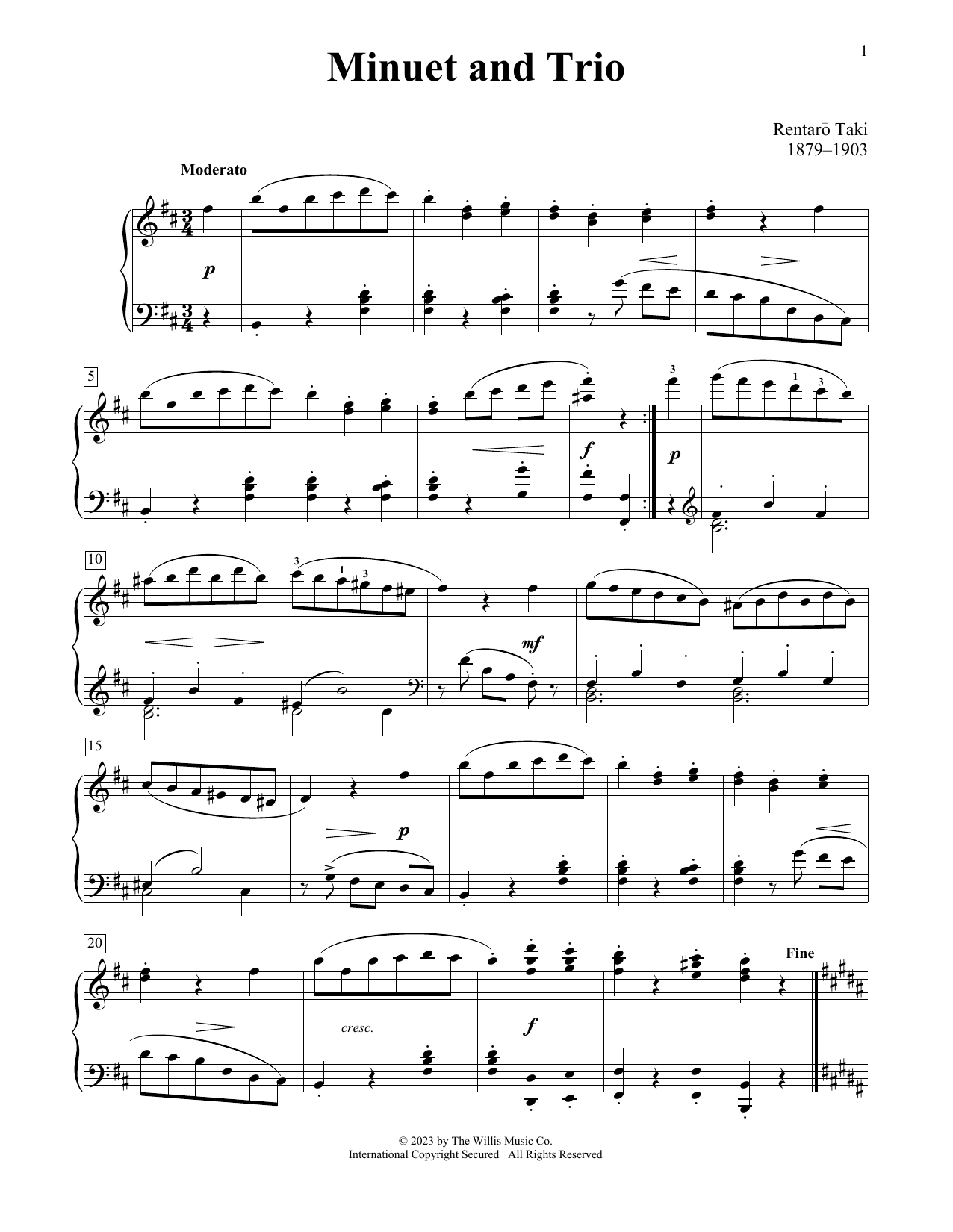 Product picture to: Minuet And Trio