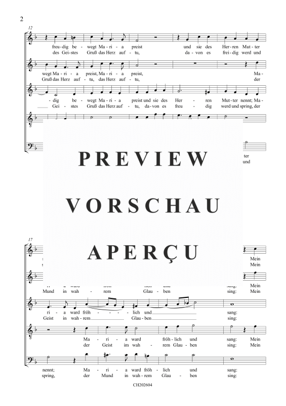 gallery: Übers Gebirg Maria geht, , Gemischter Chor 5-stimmig