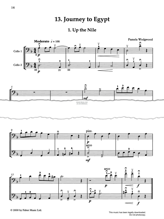 Produktgalerie: Seite 1 von 1 Journey To Egypt, Pam Wedgwood, Violoncello