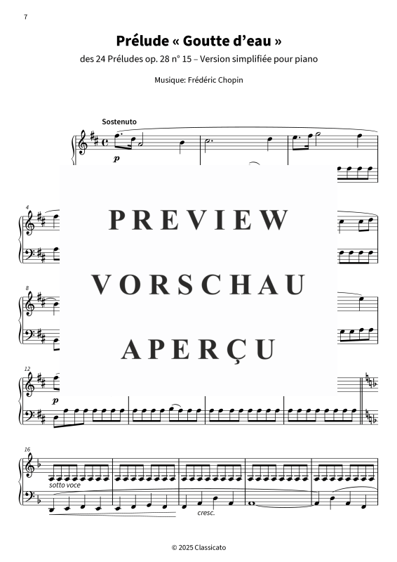 Produktgalerie: Seite 9 von 11 Gouttes de pluie au piano - Pièces simplifiées et douces pour les jours de pluie, , Klavier Solo