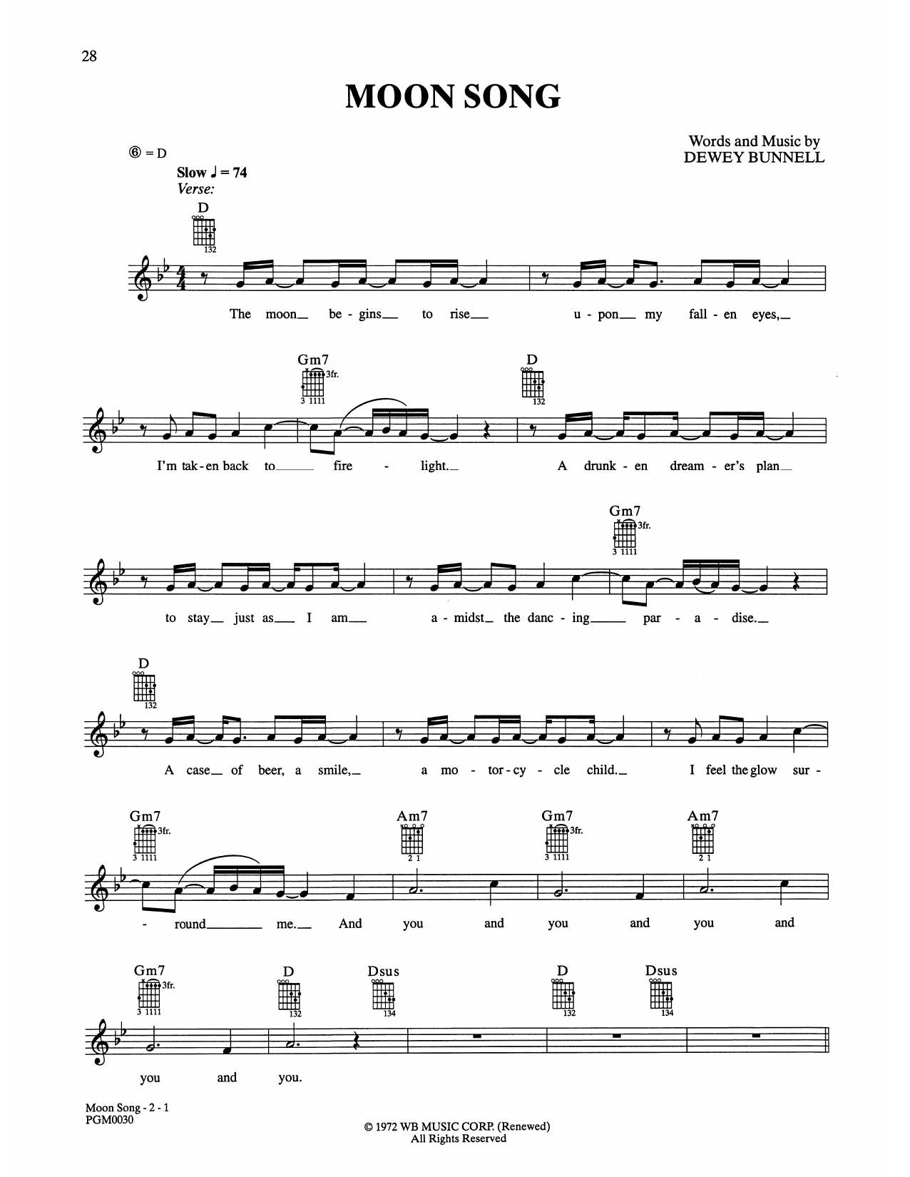 Produktbild zu: Moon Song