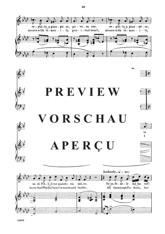 Product gallery: Page 5 of 8 Seguita a piangere, Parisotti, Alessandro, Medium Voice and Piano