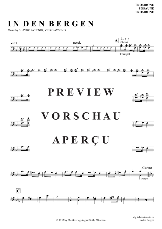 gallery: In Den Bergen , Avsenik, Slavko, (Posaune / Bariton)