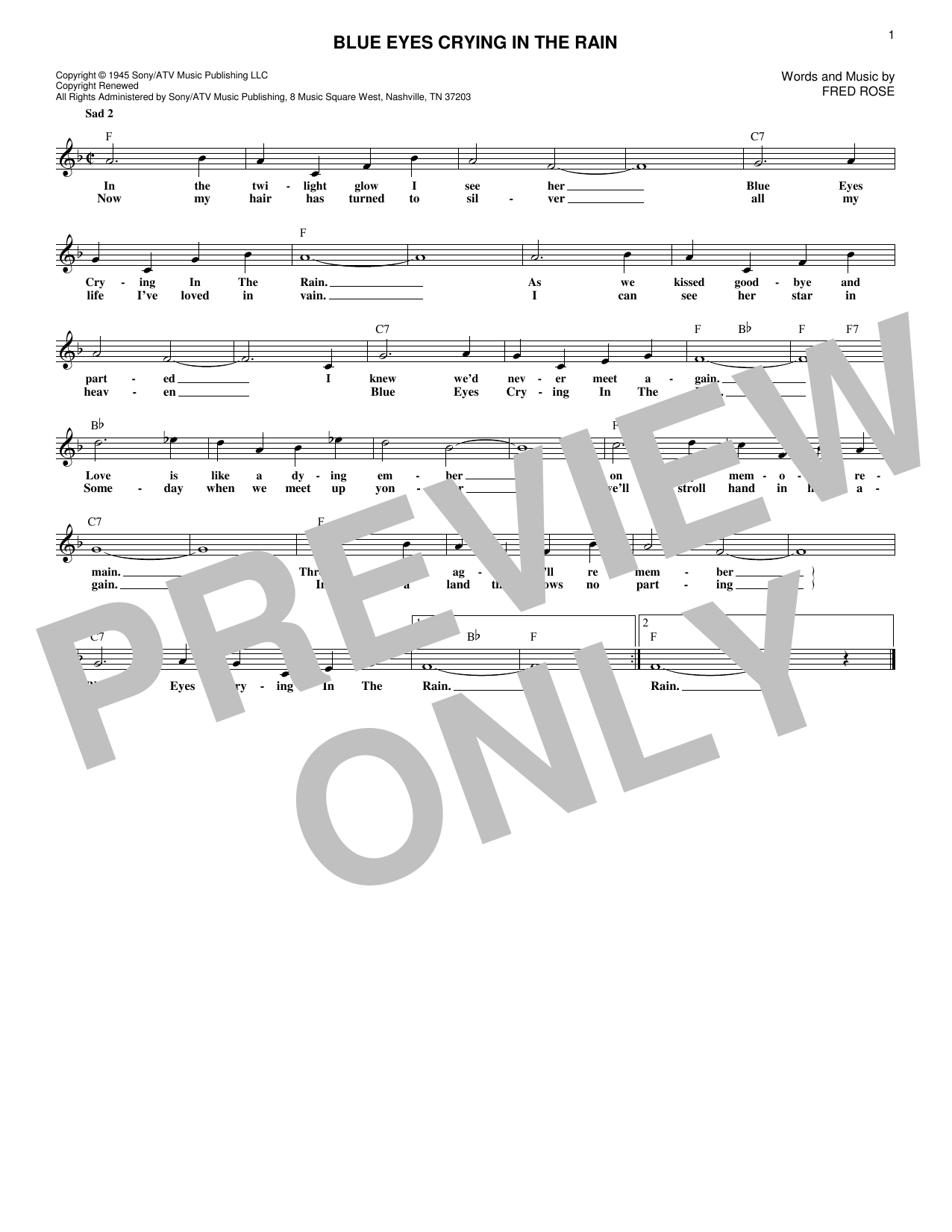 Produktgalerie: Seite 1 von 1 Blue Eyes Crying In The Rain, Willie Nelson