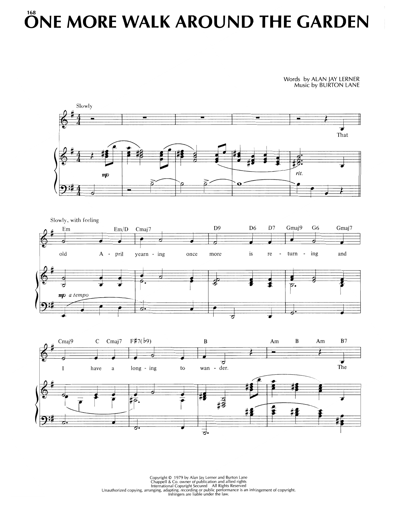 Produktbild zu: One More Walk Around The Garden (from Carmelina)