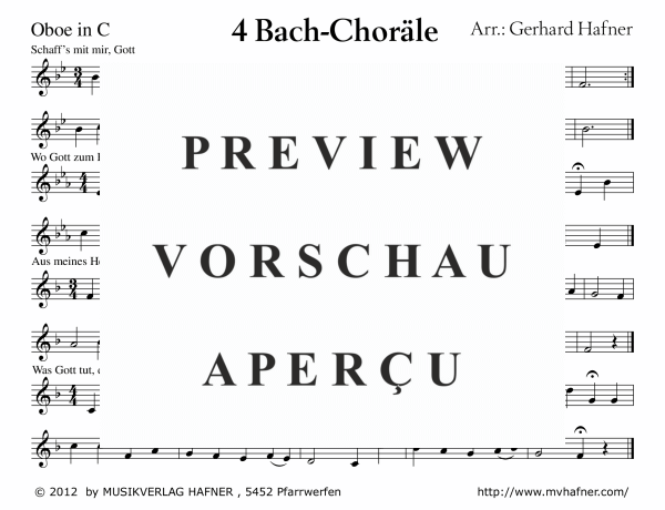 Product gallery: Page 8 of 11 4 Bach-Choräle, , (large wind orchestra)