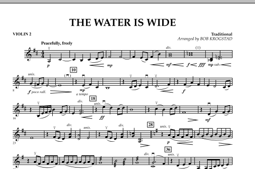 Product picture to: The Water Is Wide - Violin 2