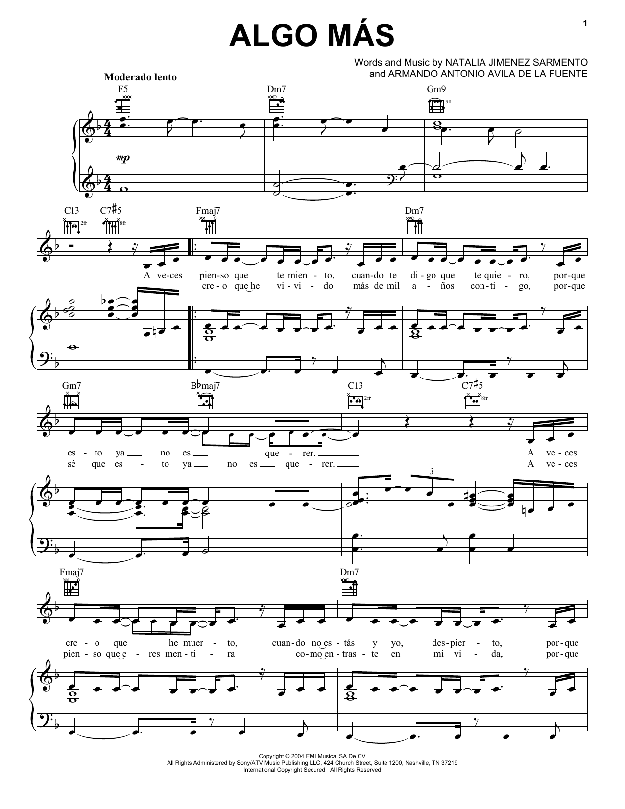 Produktgalerie: Seite 1 von 1 Algo Mas, Natalia Jimenez Sarmiento, Gesang, Gitarre, Klavier