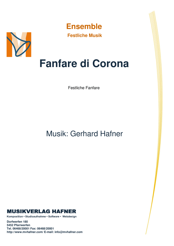 Product picture to: Fanfare di CoronaGerhard Hafner