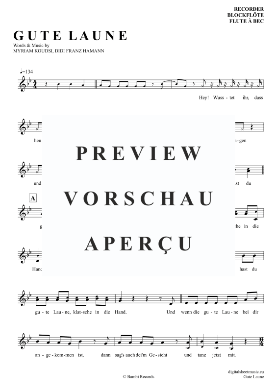 Produktgalerie: Seite 2 von 4 Gute Laune, GroßstadtEngel , Blockflöte