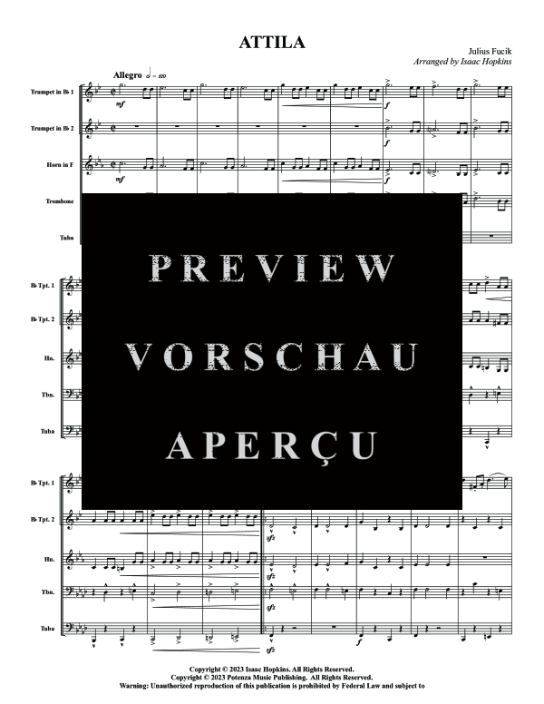 Produktgalerie: Seite 5 von 11 Attila, , (Blechbläserquintett)