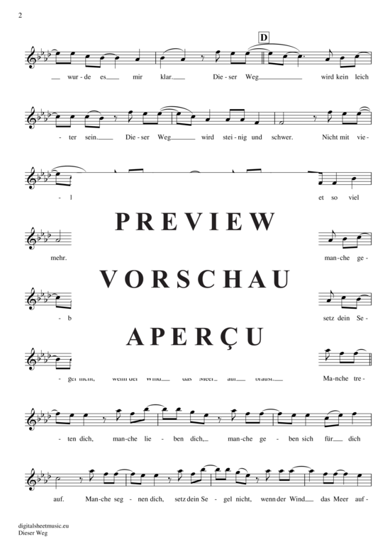 Produktgalerie: Seite 3 von 4 Dieser Weg , Adoro, (Oboe / Fagott)