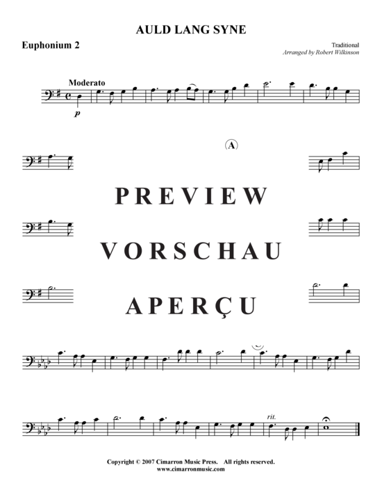 Product gallery: Page 5 of 8 Auld Lang Syne - Nehmt Abschied, Brüder , , (Tuba Quartet: 2x Baritone, 2xTuba)