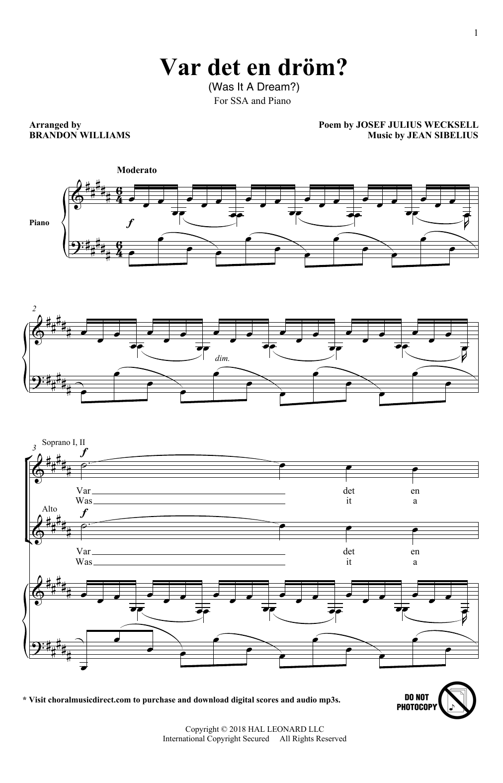 Produktgalerie: Seite 1 von 1 Var Det En Drom?, Brandon Williams, Chor