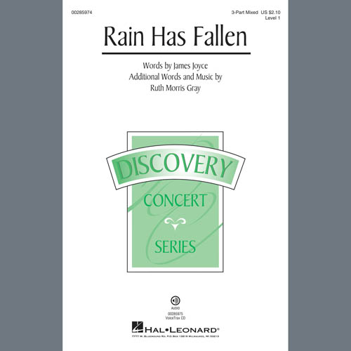 cover: Rain Has Fallen, Ruth Morris Gray, Chor