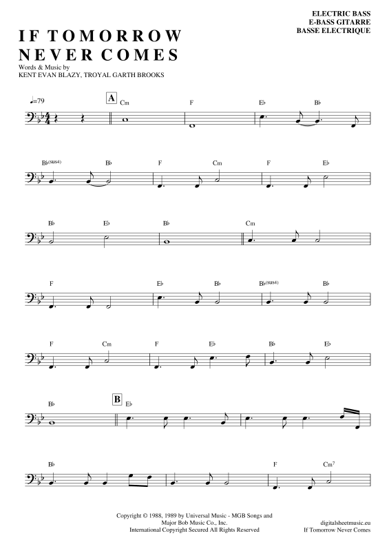 gallery: If Tomorrow Never Comes , Keatin, Ronan, Bass Guitar