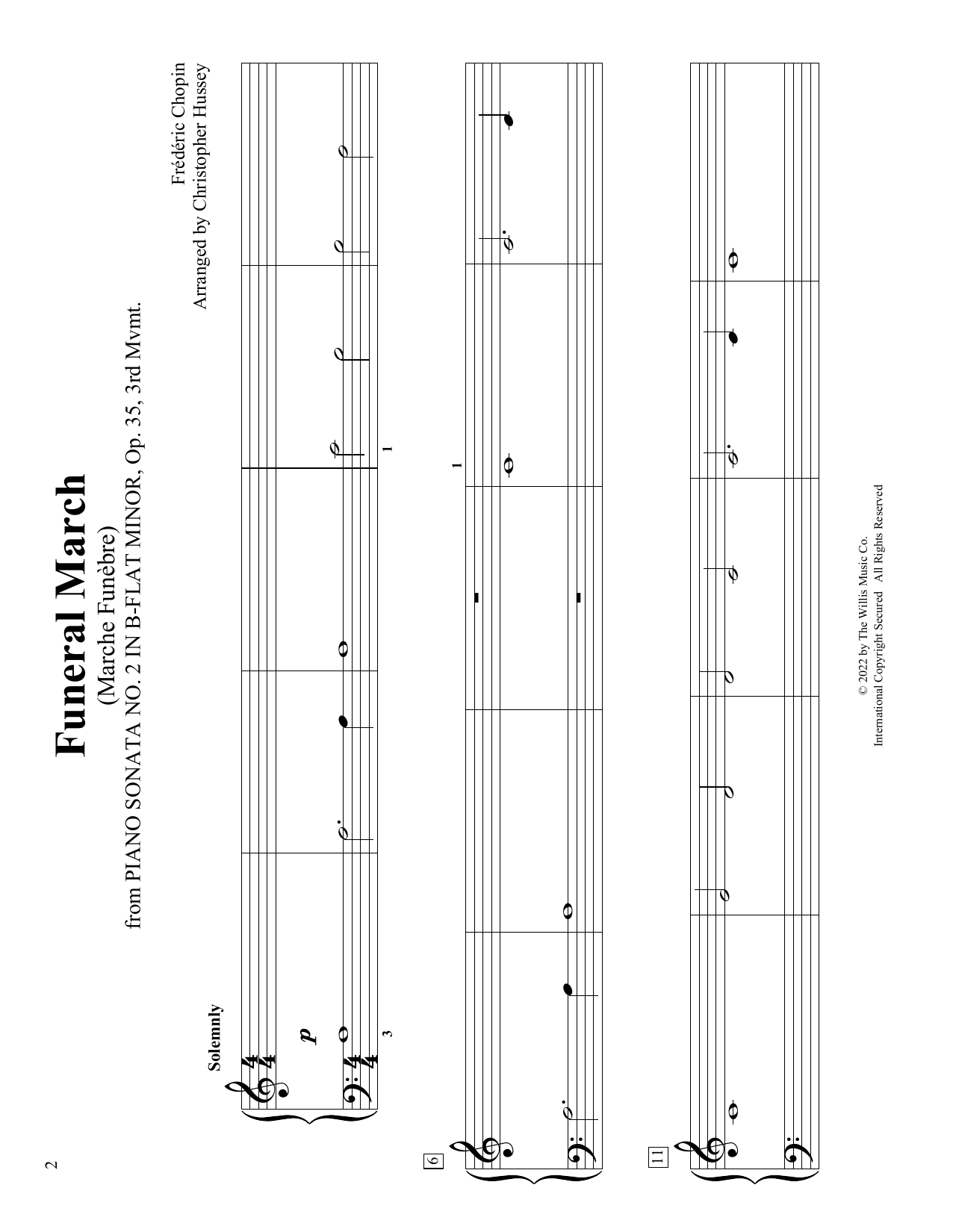 Produktbild zu:  Funeral March (Marche Funebre), Op. 35 (arr. Christopher Hussey) - Frederic Chopin