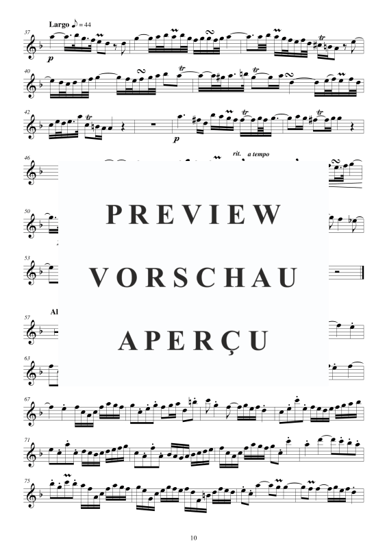 Produktgalerie: Seite 11 von 11 Flute Concerto No.2 in F-Dur Op.5, , Querflöte Solo und Klavier/Cembalo