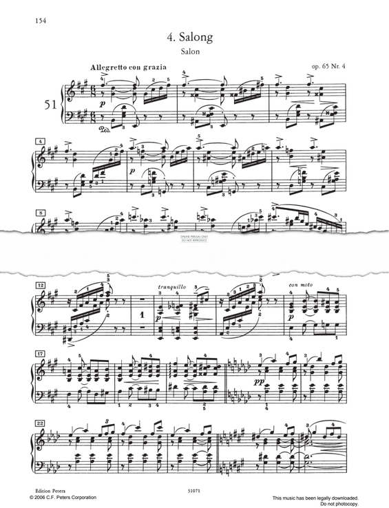 Produktbild zu: Salong Op. 65