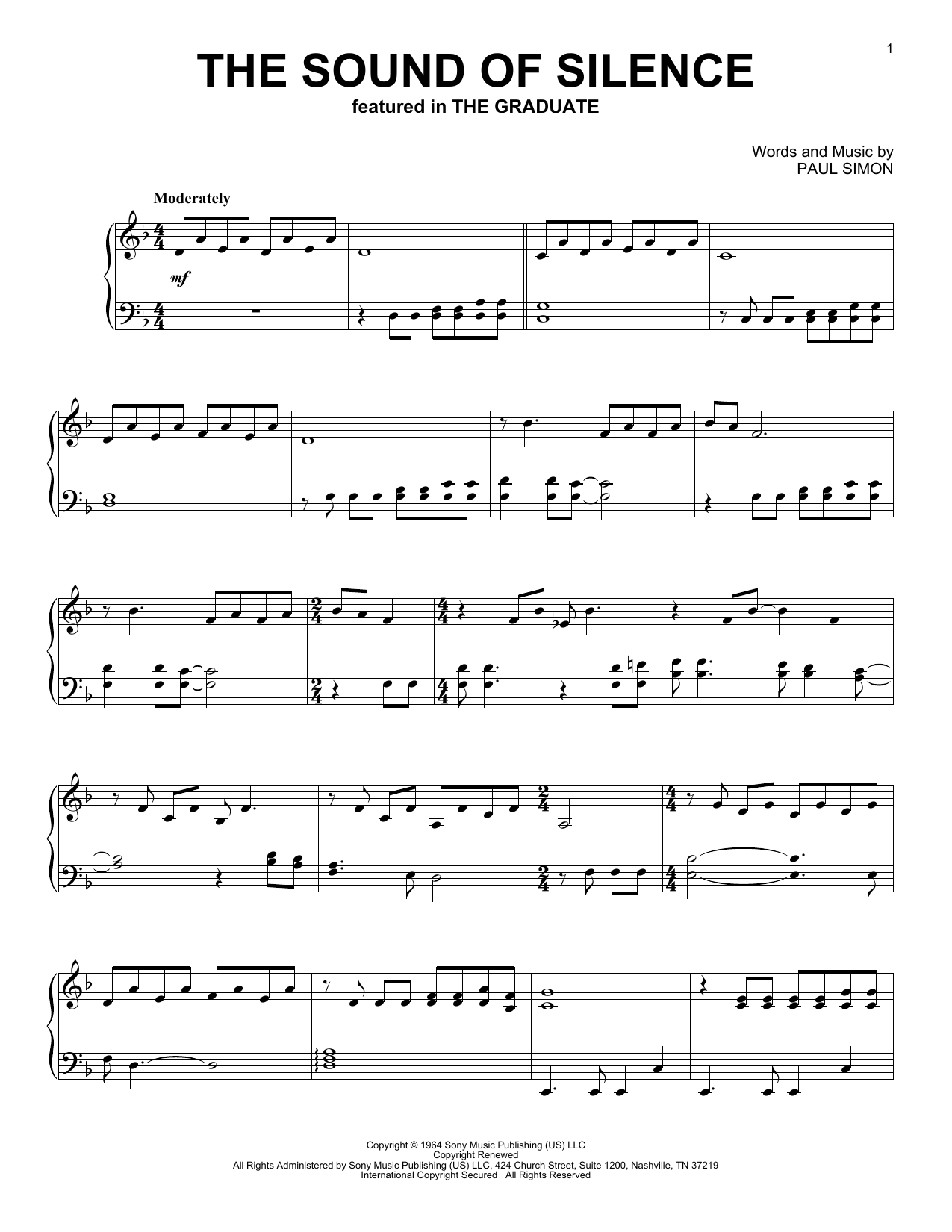 Product gallery: Page 1 of 1 The Sound Of Silence, Simon & Garfunkel