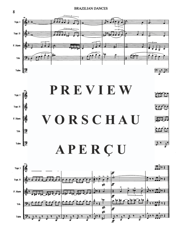 Produktgalerie: Seite 11 von 11 Brazilian Dances, , Blechbläserquintett