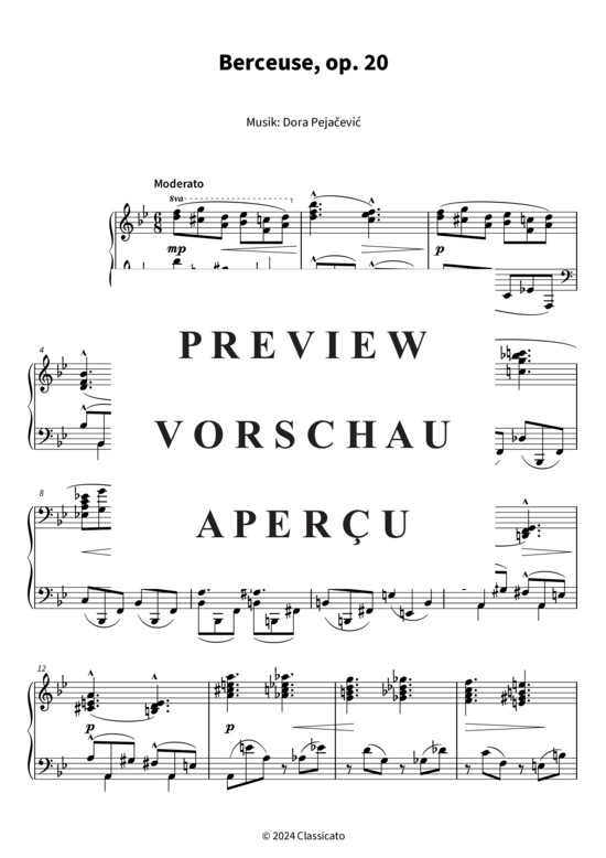 gallery: Berceuse op. 20 , , (Klavier Solo)