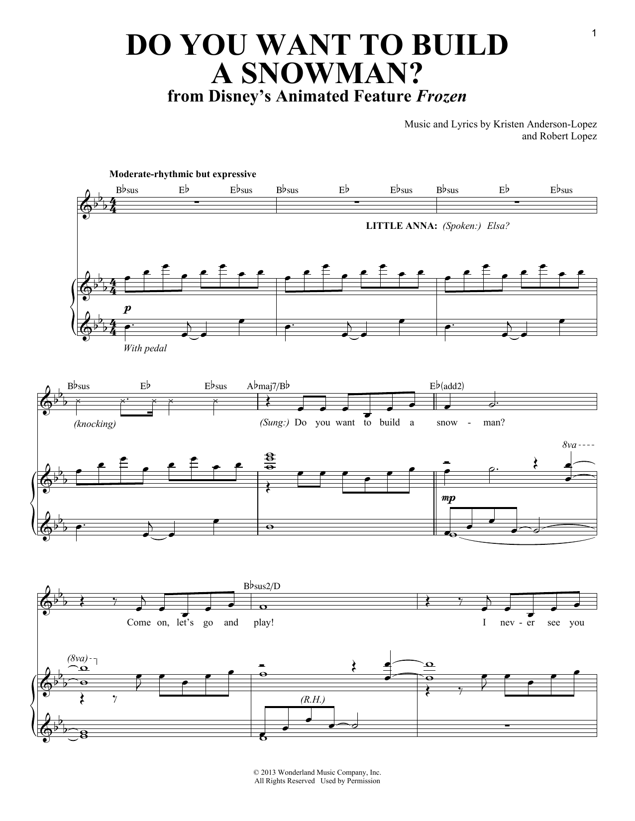 Produktbild zu: Do You Want To Build A Snowman? (from Frozen)