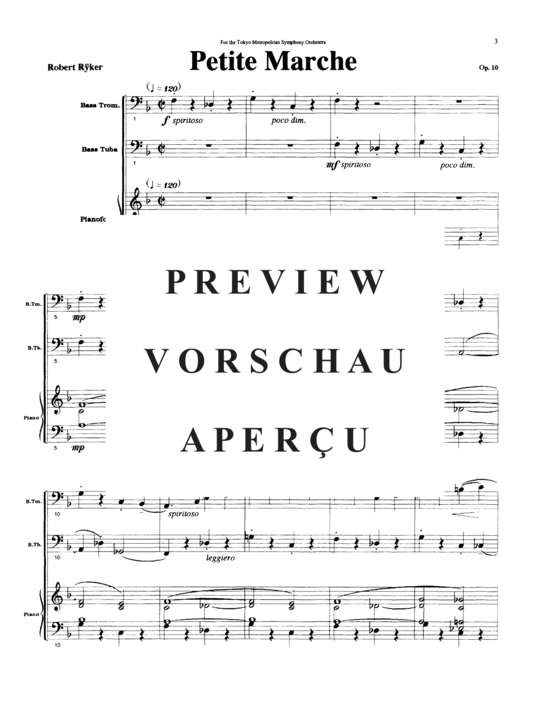 Produktgalerie: Seite 5 von 21 Petite March , , (Bass Posaune/Euphonium, Tuba + Klavier)
