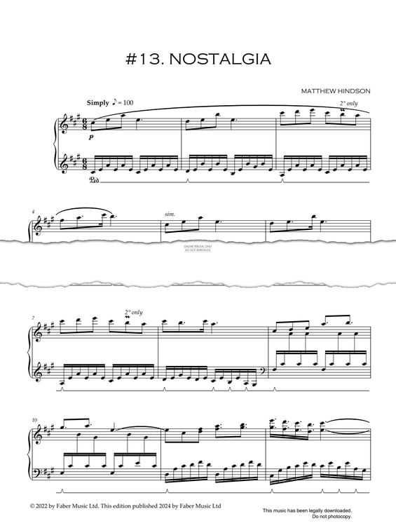 Produktgalerie: Seite 1 von 1 #13. Nostalgia, Matthew Hindson, Klavier