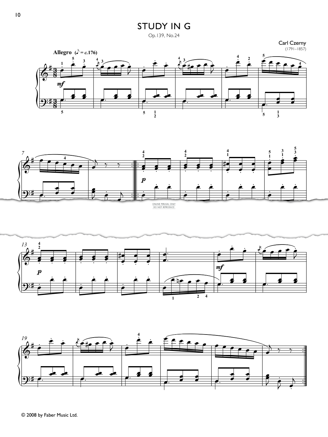 Produktbild zu: Study in G Op. 139, No.24 (from Real Repertoire Studies Grades 2-4)
