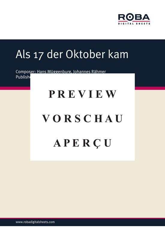 Product gallery: Page 2 of 3 Als 17 der Oktober kam , , Piano and Voice