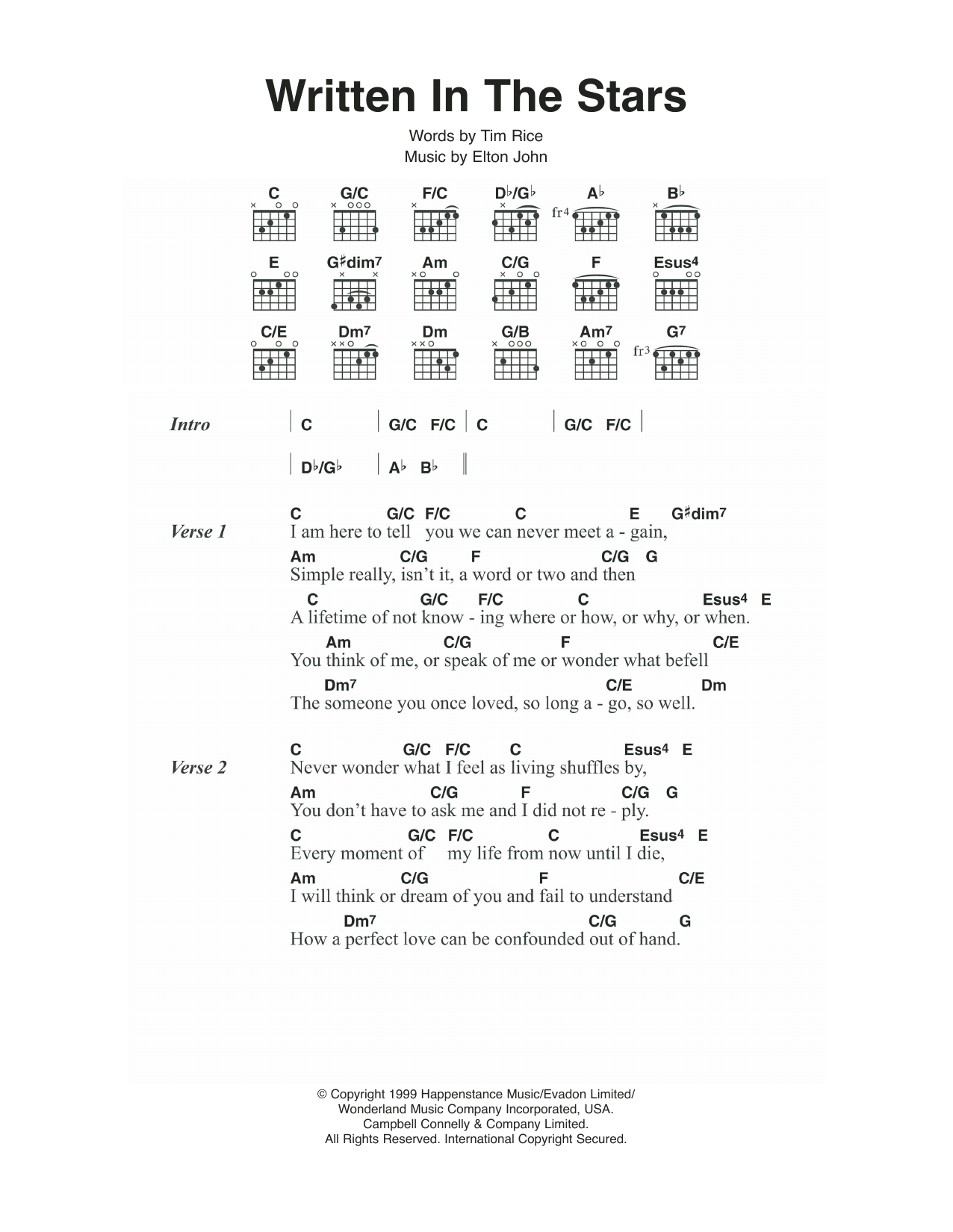 Produktbild zu: Written In The Stars (from Aida)
