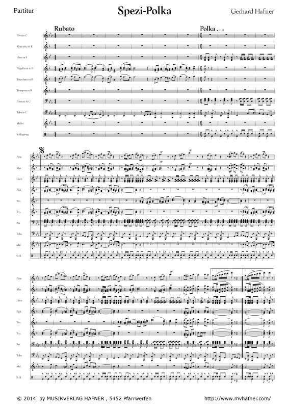Product gallery: Page 1 of 11 Spezi-Polka, , (large wind orchestra)