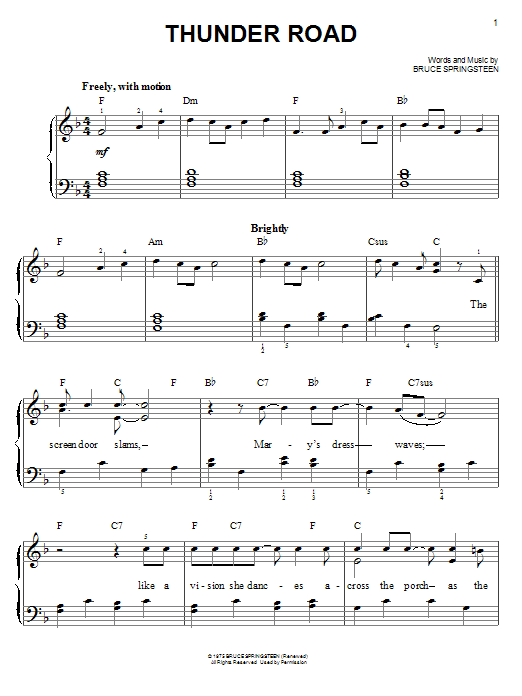 Produktbild zu:  Thunder Road - Bruce Springsteen