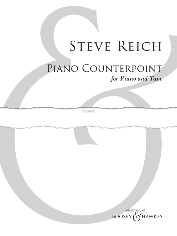 Produktgalerie: Seite 1 von 1 Piano Counterpoint, Steve Reich, Klavier