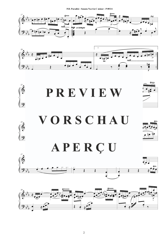Produktgalerie: Seite 3 von 5 Sonate Nr. 4 in C-Moll, , Klavier Solo