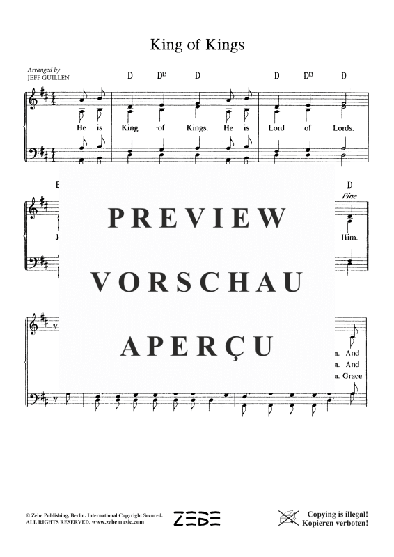 Produktgalerie: Seite 3 von 4 King of Kings, , Gemischter Chor