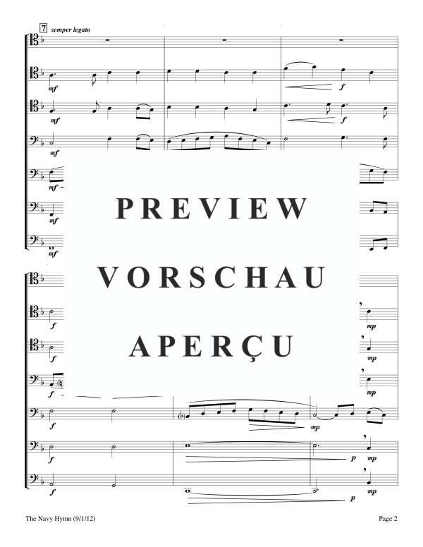 Product gallery: Page 4 of 11 The Navy Hymn, , Solo Trombone and Trombone Sextet