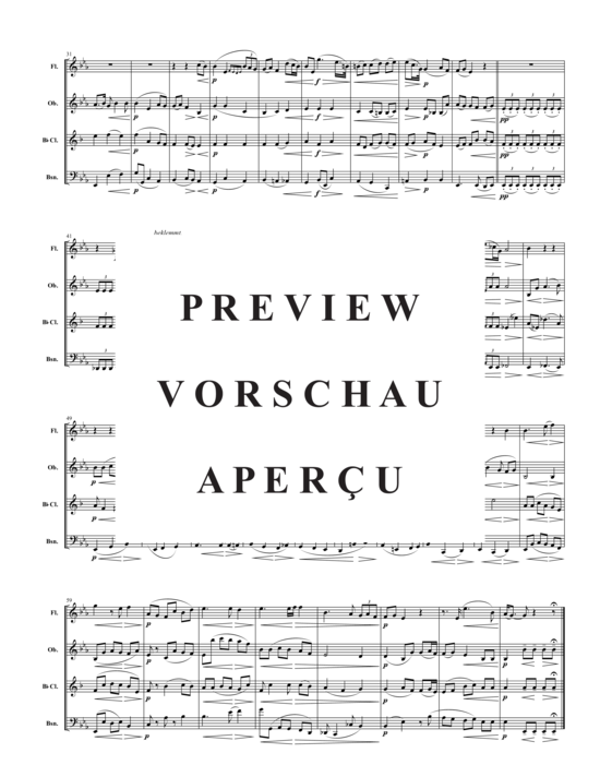Product gallery: Page 3 of 7 5.Satz Quartett Nr. 13 op. 103 , , (woodwind quartet)