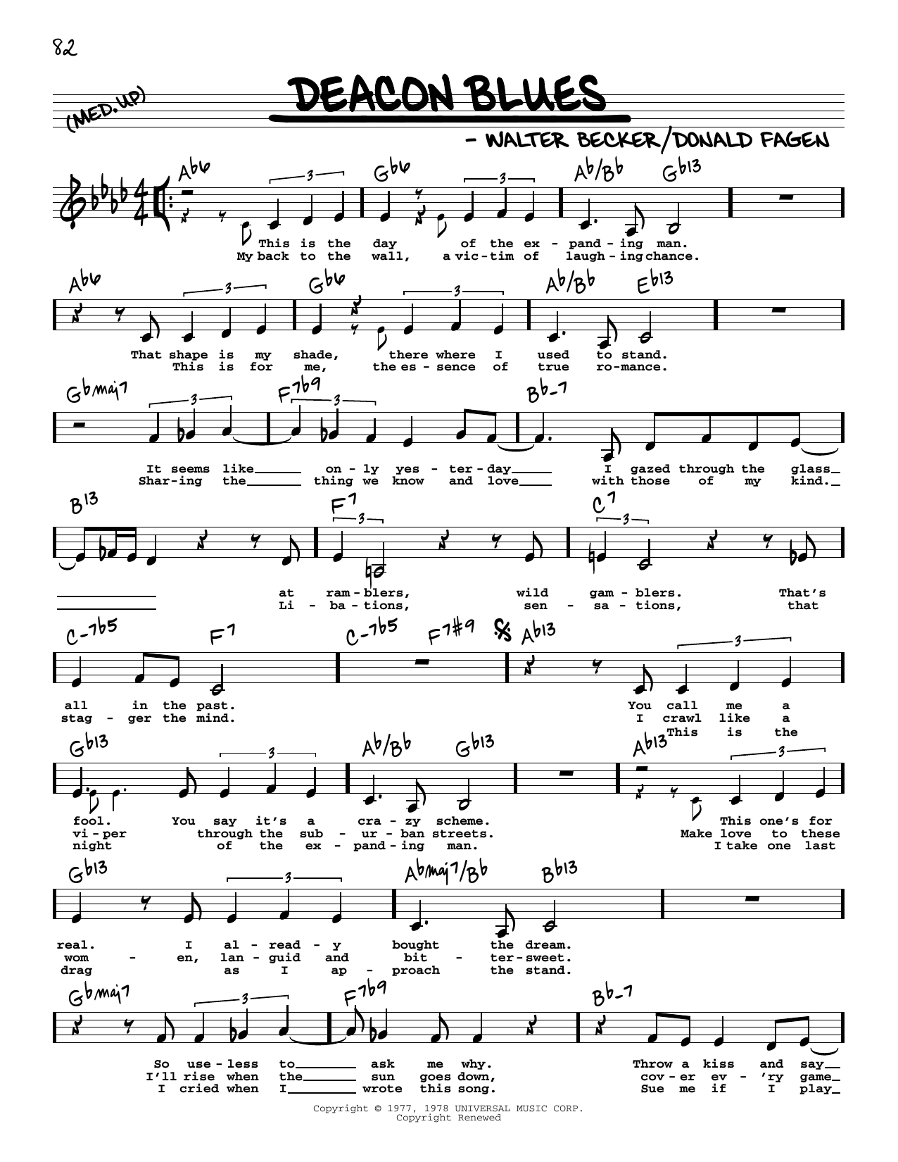 Produktbild zu: Deacon Blues (Low Voice)