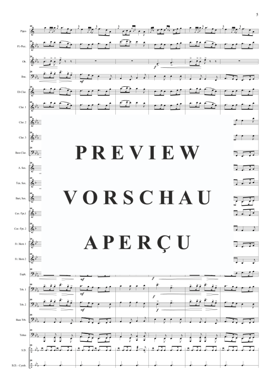 Produktgalerie: Seite 8 von 11 St. Patricks Day (band and optional bagpipes), , Concert Band und Dudelsack Solo
