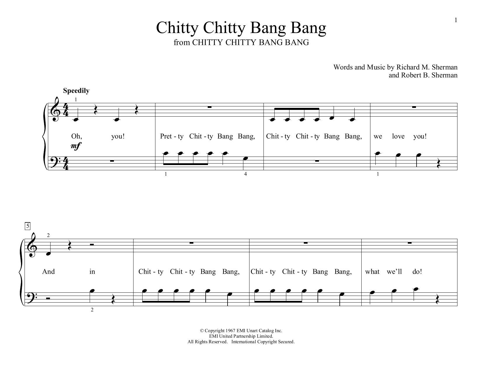 Produktbild zu: Chitty Chitty Bang Bang (arr. Christopher Hussey)