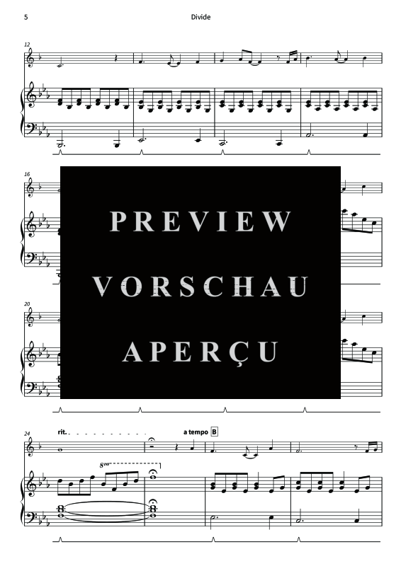 gallery: Divide - Gentle Melodies for Weddings, Church, and Other Occasions, , Trompete in B und Klavier